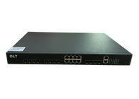 10GE SFP+ Uplink 1U 19 inch 8 port EPON OLT with Web Management for FTTX solution supplier