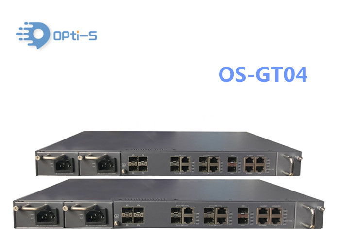 Cassette GPON OLT 4 ports 2*10GE SFP+ ports uplink GPON OLT main