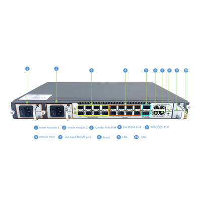 OS-XGS08P XGSPON OLT 8PON 8*10GE SFP+uplink port 2*100G SFP port,support XGSPON/XGPON/XPON ONU,Flash 7168M RAM 2048M supplier