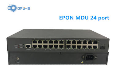 OS-EU24F 24FE Ports GEPON ONU MDU Ethernet Passive Optical Network Unit Single Fiber for FTTX Realtek chip supplier