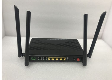 Lightweight GPON ONT Durable Plastic Material DC 12V 4GE+2POTS+WIFi(2.4G&5G) dual-band Realtek chip supplier