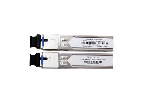 Class C+ 20km GPON OLT SFP Module TX 1490nm 2.488Gbps RX 1310nm 1.244Gbps huawei zte fiberhome compatible supplier