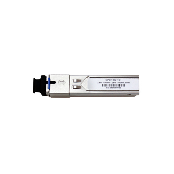 GPON OLT C++ PON Module, TX 1490nm 2.488Gbps RX 1310nm 1.244Gbps  MAX 20KM distance huawei zte fiberhome compatible supplier