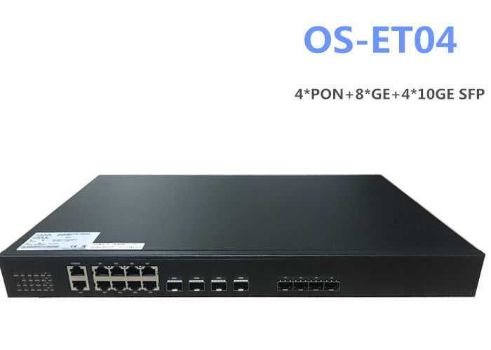 4 PON EPON OLT 1.25G TX 1490nm RX 1310nm for FTTX Solution with EPON OLT 4*PON+8*GE+4*10GE SFP+ supplier