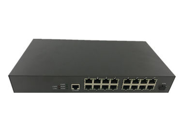 OS-EU16F Single Mode Black 16 Port GEPON MDU ONU , Multiple Households Access EPON ONU for FTTX Realtek chip